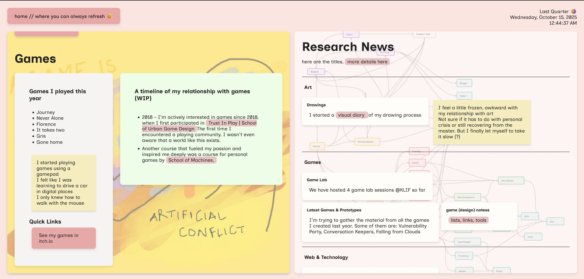 screenshot from this garden